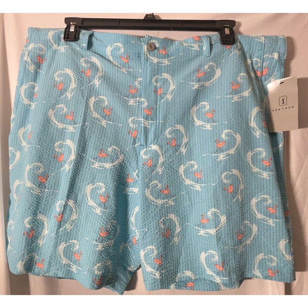 New Men's Golf Shorts Tour Pink Flamingo - Size‎ 42